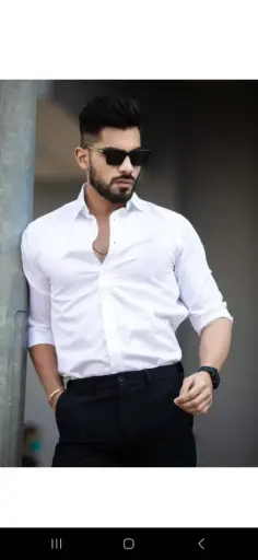 mens white shirt